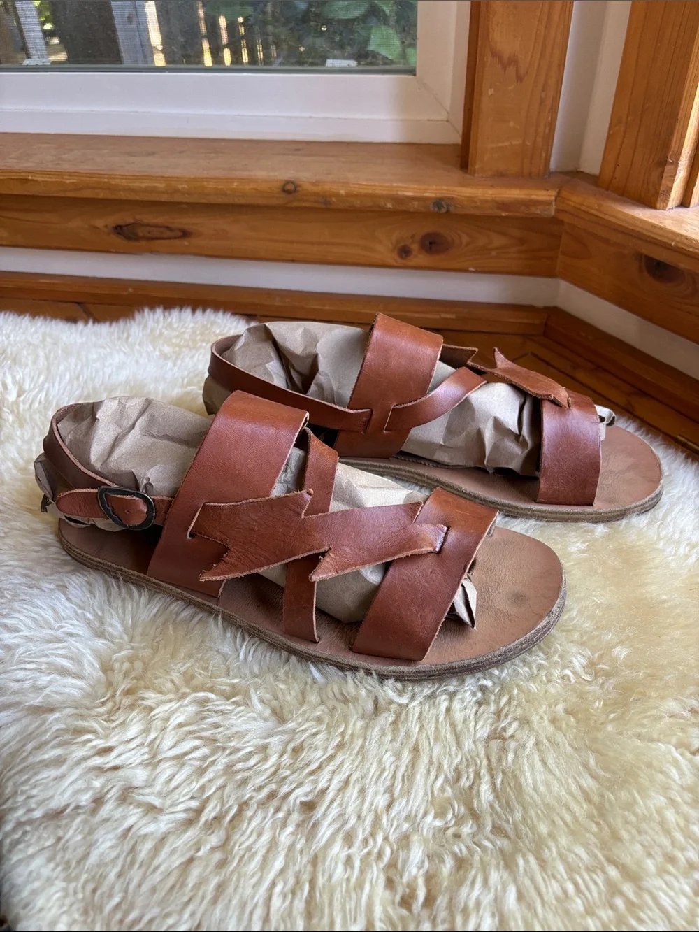 Vintage Greek Lightening Sandals